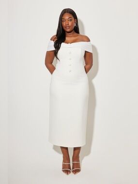 NWOT Odd Muse Bow Midi Dress XL 12